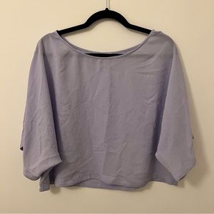 Wilfred silk purple shirt, size M.